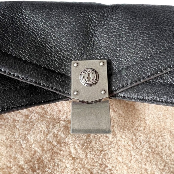 Aimee Kestenberg Last Night Top Handle Shearling Leather Crossbody Bag - Picture 6 of 14